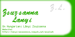 zsuzsanna lanyi business card
