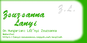 zsuzsanna lanyi business card